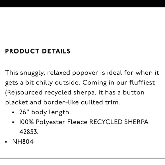 Madewell Re)sourced Sherpa Popover Top - Picture 6 of 11